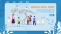 Webpage Presenting Natural History Museum for Kids