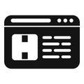 Webpage showing programming code with header and menu bar Royalty Free Stock Photo