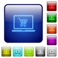 Webshop color square buttons