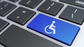 Website Accessibility Wheelchair Icon Concept Royalty Free Stock Photo