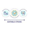 Website adaptability loop concept icon Royalty Free Stock Photo