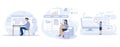 Website architecture concept, Web development, PHP and MySql, CMS content management system, interface design, Royalty Free Stock Photo