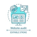 Website audit concept icon