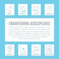 Website Banner and Landing Page of Educational Disciplines.