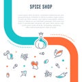 Website Banner and Landing Page of Spice Shop.