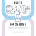 Website Banner and Landing Page of Sweets for Diabetics.