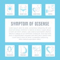 Website Banner and Landing Page of Symptom of Disease.