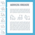 Website Banner and Landing Page of Working Machine.