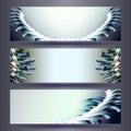 Website banners templates. Abstract backgrounds Royalty Free Stock Photo