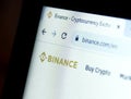 Binance cryptocurrency exchange