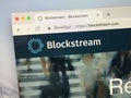 Website of Blockstream Royalty Free Stock Photo
