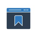 Website Bookmark Icon Royalty Free Stock Photo