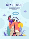 Website Brand Sale Online Store, Landing Web Page