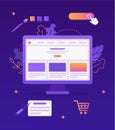 Website builder concept Royalty Free Stock Photo