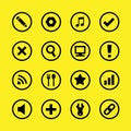 Website buttons and icons great for any use, Vector EPS10. Royalty Free Stock Photo