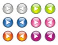 Website Buttons Many Colors Royalty Free Stock Photo