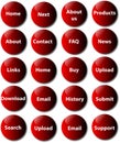 Website buttons - vector