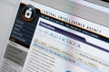 Website of CIA - main internet page Royalty Free Stock Photo