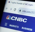 CNBC website Royalty Free Stock Photo