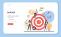Website creation web banner or landing page. Process of website development Royalty Free Stock Photo