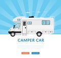 Website design with camper van