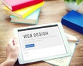 Website Design Homepage Layout Creativity Concept Royalty Free Stock Photo