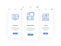 Website design, Responsive, UX Vertical Cards with strong metaphors.