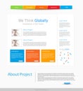 Website design template Royalty Free Stock Photo