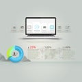 Website design template elements. Infographics ele