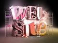 Website design text, 3D illustration Royalty Free Stock Photo