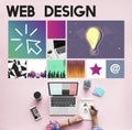 Website Design UI Software Media WWW Concept Royalty Free Stock Photo