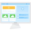 Website design web ux graphic build vector icon Royalty Free Stock Photo