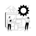 Website development abstract concept vector illustration. Royalty Free Stock Photo