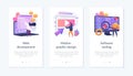 Website development app interface template. Royalty Free Stock Photo
