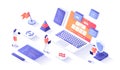 Website Development Programming Coding. Design, user experience UX, user interface UI. Website layout elements, photo Royalty Free Stock Photo