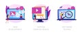 Website development vector concept metaphors Royalty Free Stock Photo