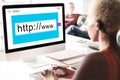 Website Domain Internet HTTP WWW Graphic Concept