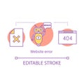 Website error concept icon