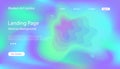 Website Fluid Holographic Landing Page Template
