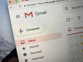 Website of Gmail Royalty Free Stock Photo