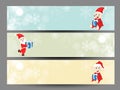 Website header or banner design for Merry Christmas celebration with Royalty Free Stock Photo