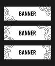 Website header banner minimal style, abstract wave pattern Royalty Free Stock Photo