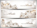 Website header or banner set Royalty Free Stock Photo