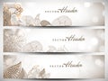 Website header or banner set Royalty Free Stock Photo