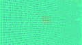Website HTML code in browser view on Green background. Royalty Free Stock Photo