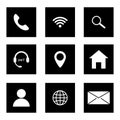 Website icon symbol. Email interface. Mobile internet, social media. Communication icon symbol. Stock image. Royalty Free Stock Photo