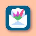 Website icons, design, graphic image, connection, data transmission, mail, letter, correspondence online