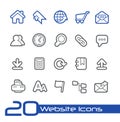 Website Icons // Line Series Royalty Free Stock Photo