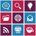 Website icons set great for any use. Vector EPS10. Royalty Free Stock Photo