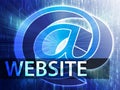 Website illustration Royalty Free Stock Photo
